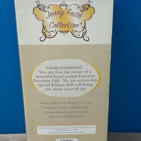 NWT SOFT EXPRESSIONS JENNY FAITH /SPECIAL EDITION GENUINE PORCELAIN DOLL - Picture 4 of 4